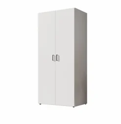 Kleiderschränke|Pol Power Kleiderschrank Barwite 80 x 190 cm Weiß