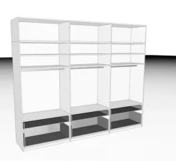 Kleiderschränke|Boegner Kleiderschrank Basic 328 x 225 cm Weiß