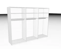 Boegner Kleiderschränke-Kleiderschrank Basic 330 x 244 cm Weiß