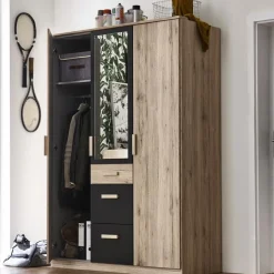 Kinderzimmer Schränke|Kinderzimmer Schränke|WIMEX Kleiderschrank Cariba 135 x 199 cm Eiche