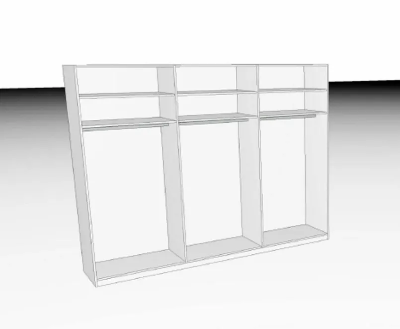 C.DISSELKAMP Kleiderschränke-Kleiderschrank Castellino 300 x 230 cm Weiß