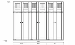 C.DISSELKAMP Kleiderschränke-Kleiderschrank Castellino 300 x 230 cm Weiß