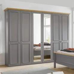 Kleiderschränke|C.DISSELKAMP Kleiderschrank Charleston 300 x 230 cm Grau