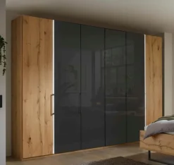 Kleiderschränke|Wiemann Kleiderschrank Cremona 300 x 216 cm Eiche / Graphit