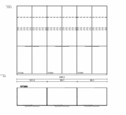 Kleiderschrank Cuneo 299 x 229 cm<C.DISSELKAMP Discount