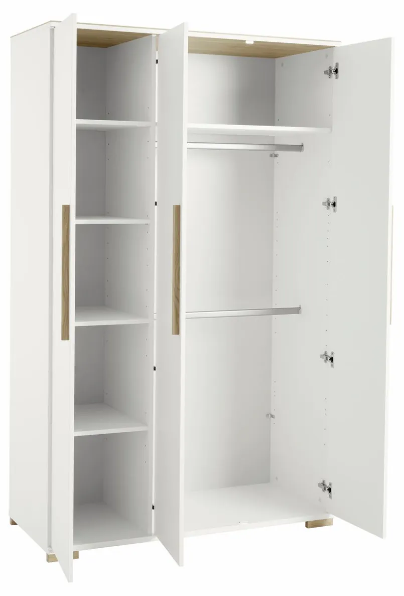 Kinderzimmer Schränke|Kinderzimmer Schränke|Paidi Kleiderschrank Enie 124 x 56 cm Off White