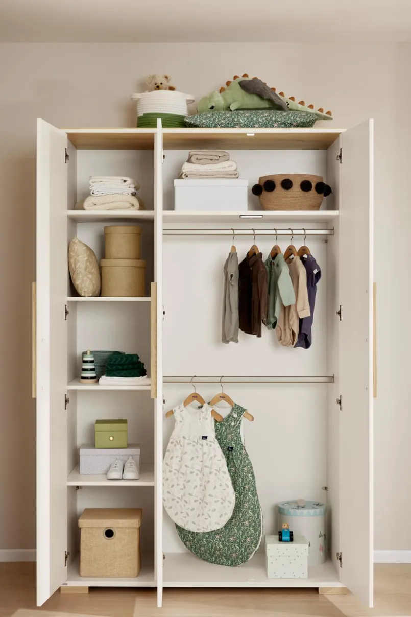 Kinderzimmer Schränke|Kinderzimmer Schränke|Paidi Kleiderschrank Enie 124 x 56 cm Off White