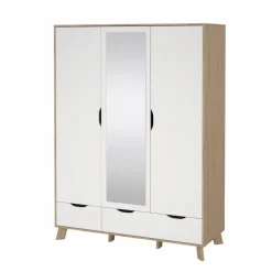 Tvilum Kinderzimmer Schränke|Kinderzimmer Schränke-Kleiderschrank Ikast 147 x 201 cm Weiß