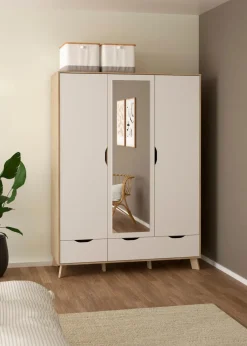 Tvilum Kinderzimmer Schränke|Kinderzimmer Schränke-Kleiderschrank Ikast 147 x 201 cm Weiß