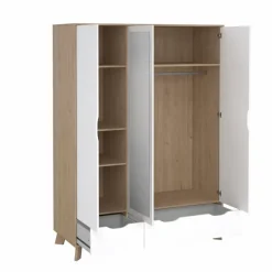 Tvilum Kinderzimmer Schränke|Kinderzimmer Schränke-Kleiderschrank Ikast 147 x 201 cm Weiß