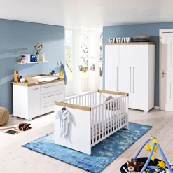 Babyzimmer Schränke & Regale|Babyzimmer Schränke & Regale|Paidi Kleiderschrank Kira, 135 x 193 cm Weiß