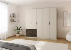 Kleiderschränke|rauch ORANGE Kleiderschrank Koda 226 x 210 cm Champagner