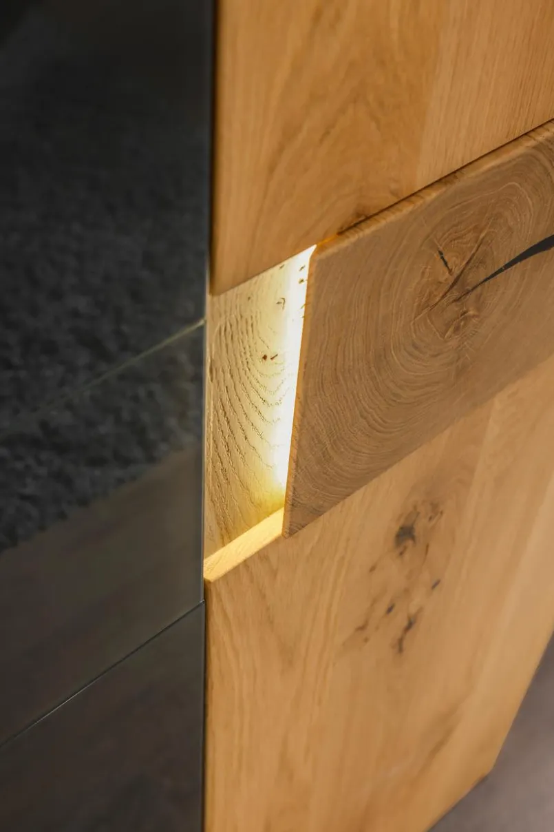 rauch BLACK Kleiderschränke-Kleiderschrank Kona 301 x 223 cm Eiche / Graphit