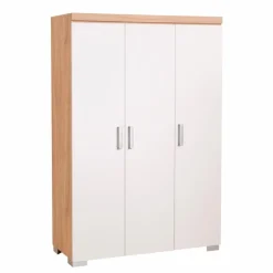 Portobello Babyzimmer Schränke & Regale|Babyzimmer Schränke & Regale-Kleiderschrank Kristin 2 130 x 193 cm Weiß