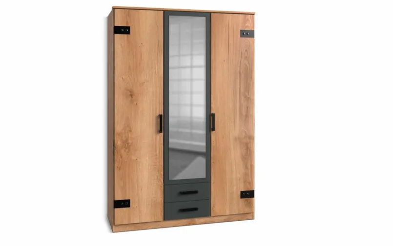 WIMEX Kinderzimmer Schränke|Kinderzimmer Schränke-Kleiderschrank Liverpool 135 x 198 cm Eiche