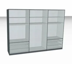 Wiemann Kleiderschränke-Kleiderschrank Loft 300 x 216 cm Weiß