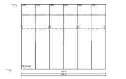 Kleiderschränke|Clara Home Kleiderschrank Lousada 300 x 235 cm Weiß