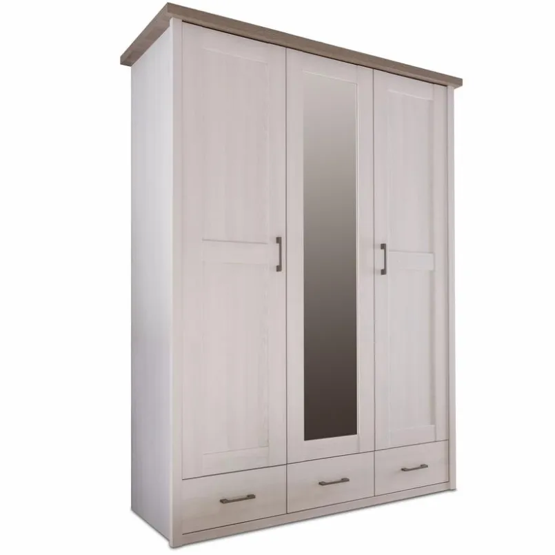 BEGABINO Kinderzimmer Schränke|Kinderzimmer Schränke-Kleiderschrank Luca 148 x 201 cm Weiß