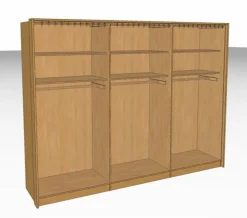 Kleiderschrank Onema 302 x 229 cm<DECKER Discount