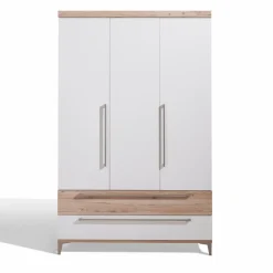 Paidi Babyzimmer Schränke & Regale|Babyzimmer Schränke & Regale-Kleiderschrank Remo 124 x 199 cm Eiche Bordeaux