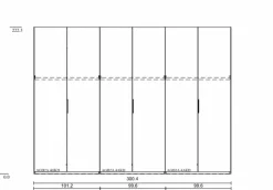 Kleiderschrank Scale 302 x 223 cm<rauch BLACK Best