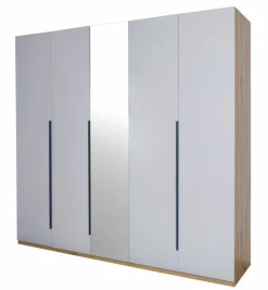 Composad Kleiderschränke-Kleiderschrank Sposami 230 x 222 cm Weiß / Hochglanz
