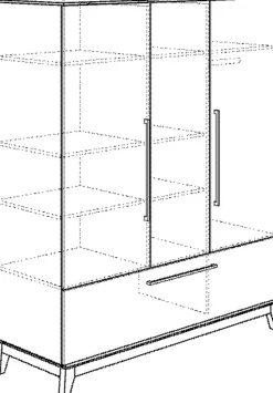 Paidi Kinderzimmer Schränke|Kinderzimmer Schränke-Kleiderschrank Sten 171 x 200 cm Grau