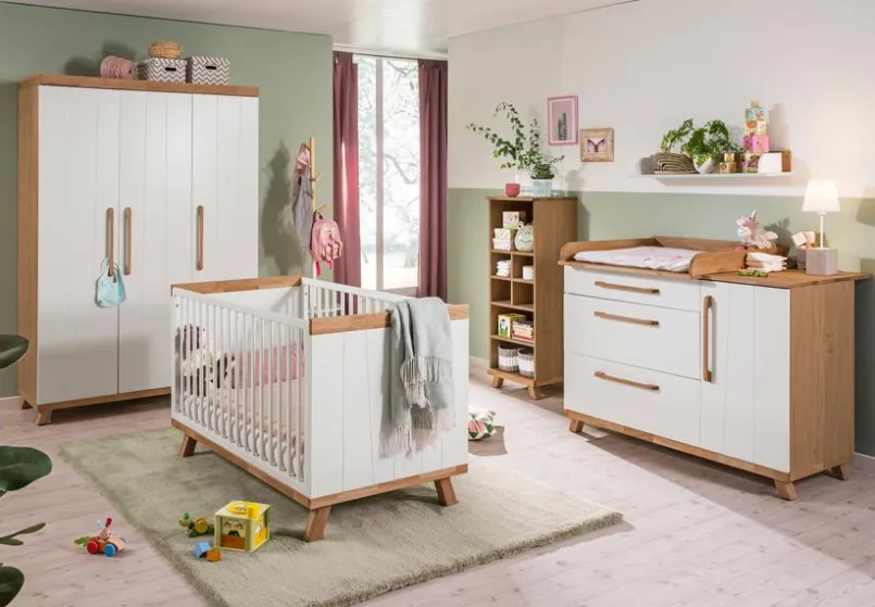 Babyzimmer Schränke & Regale|Babyzimmer Schränke & Regale|Portobello Kleiderschrank Talsi 135 x 201 cm Eiche