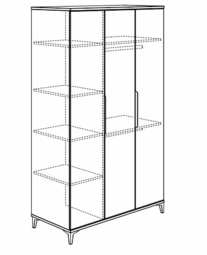 Kleiderschrank Tomke 126 x 205 cm<Paidi