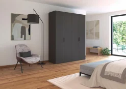 rauch ORANGE Kleiderschränke-Kleiderschrank Vareno 181 x 222 cm Graphit