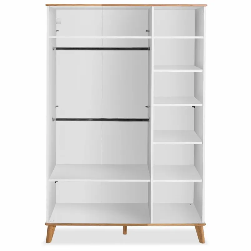 Babyzimmer Schränke & Regale|Babyzimmer Schränke & Regale|Portobello Kleiderschrank Vivo, 135 x 200 cm Weiß