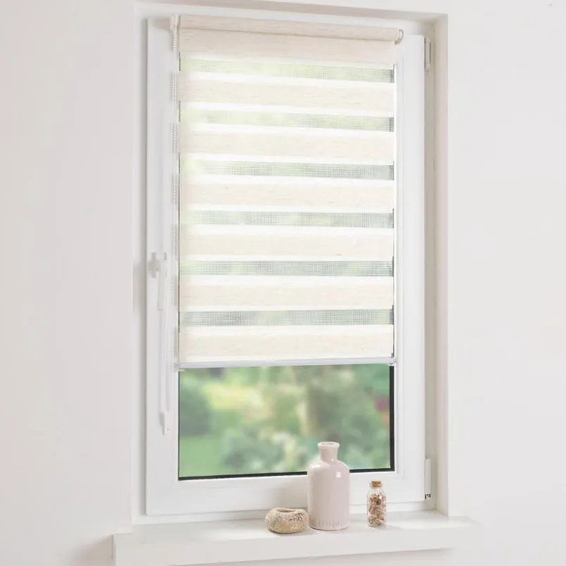 Vorhänge & Gardinen|Liedeco Klemmfix Duo-Rollo 100 x 160 cm Natur