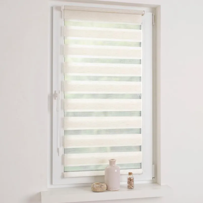 Vorhänge & Gardinen|Liedeco Klemmfix Duo-Rollo 100 x 160 cm Natur