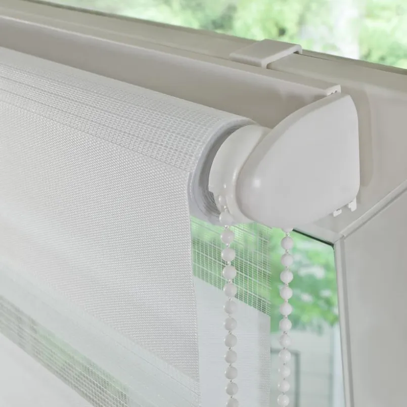 Vorhänge & Gardinen|Liedeco Klemmfix Duo-Rollo 70 x 210 cm Weiß