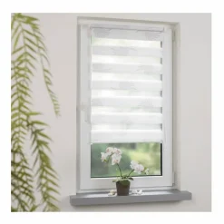 Vorhänge & Gardinen|Liedeco Klemmfix-Duo Rollo Aster 80 x 210 cm Weiß