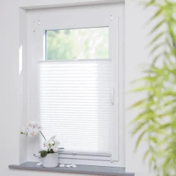 Vorhänge & Gardinen|Liedeco Klemmfix-Plissee Easy 90 x 130 cm Weiß