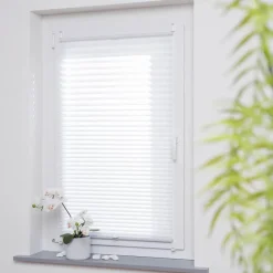 Vorhänge & Gardinen|Liedeco Klemmfix-Plissee Easy 90 x 130 cm Weiß