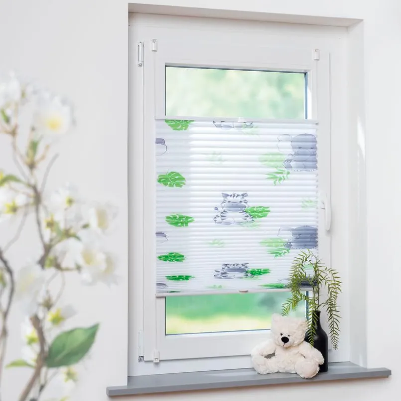 Vorhänge & Gardinen|Liedeco Klemmfix-Plissee Hanni und Luc 80 x 130 cm Bunt