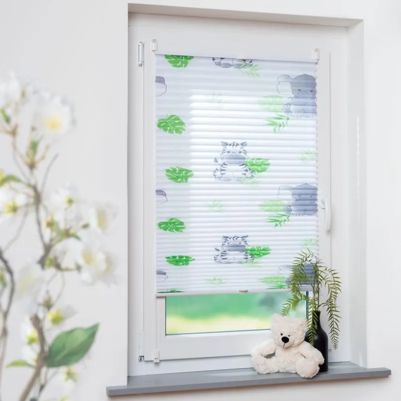 Vorhänge & Gardinen|Liedeco Klemmfix-Plissee Hanni und Luc 80 x 130 cm Bunt