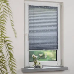 Vorhänge & Gardinen|Liedeco Klemmfix-Plissee Ranke 50 x 130 cm Grau