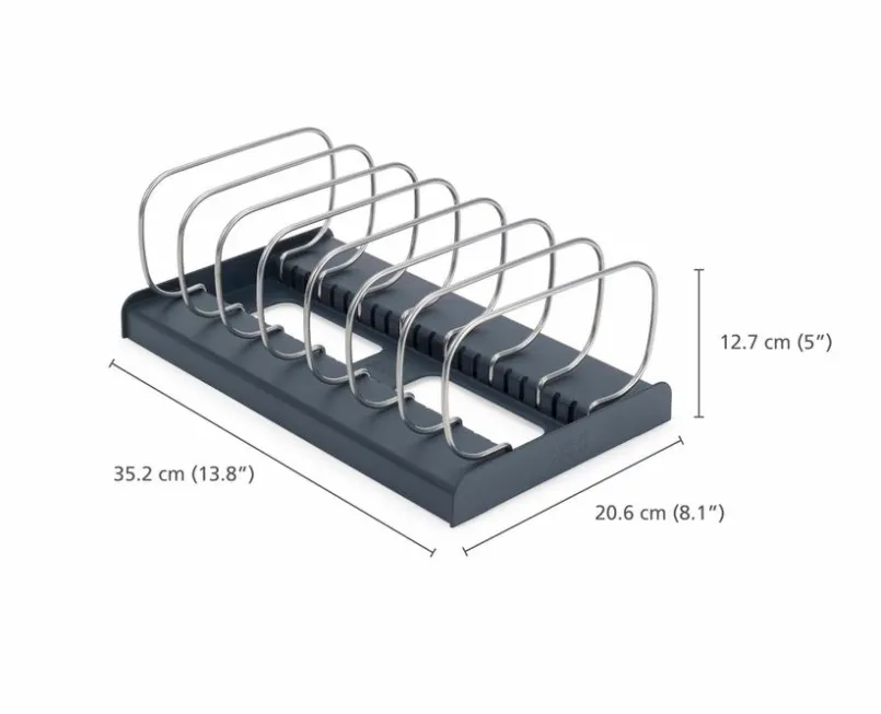 Joseph Joseph Halterungen-Kochgeschirr-Organizer DrawerStore Anthracite