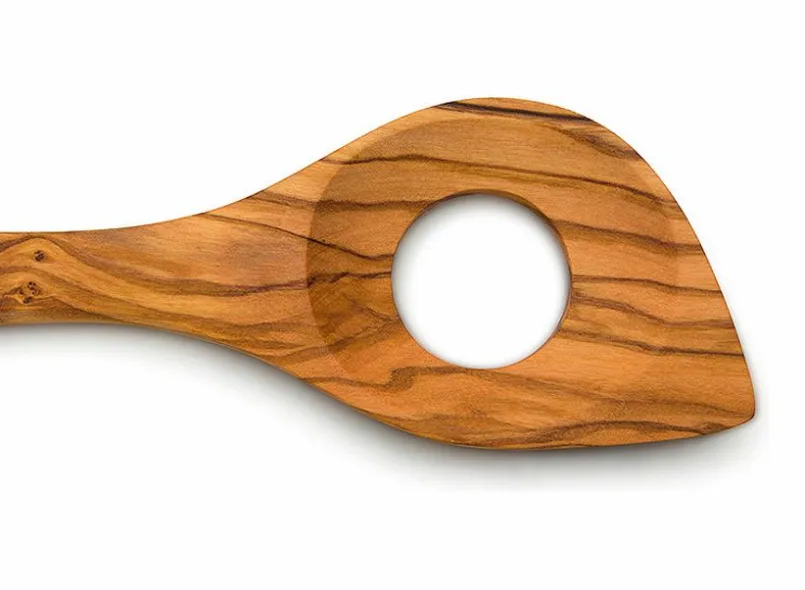 Continenta Küchenutensilien-Kochlöffel Olivenholz 30 cm Braun