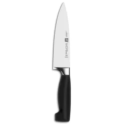 Schneidwaren|Zwilling Kochmesser Vier Sterne 16 cm Schwarz