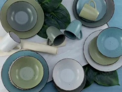 CreaTable Geschirr-Kombiservice Fashion 16tlg. Blau