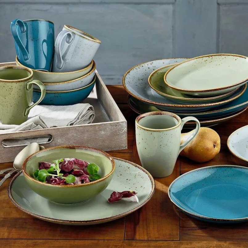 CreaTable Geschirr-Kombiservice Nature Collection 16tlg. Grün