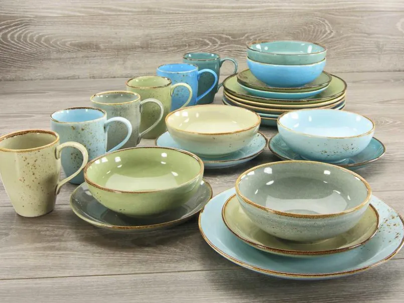 CreaTable Geschirr-Kombiservice Nature Collection 16tlg. Grün