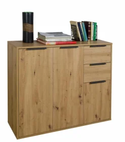 Composad Büroschränke & Regale-Kommode Espresso Eiche Artisan