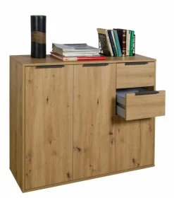 Composad Büroschränke & Regale-Kommode Espresso Eiche Artisan