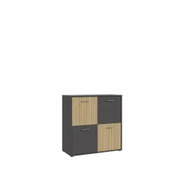 Kommoden|FORTE Kommode Quadro Grau