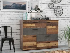 Kommoden|FORTE Kommode Skive Vintage Braun